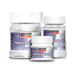 Glossy gel medij Pentart heavy body  | različite količine