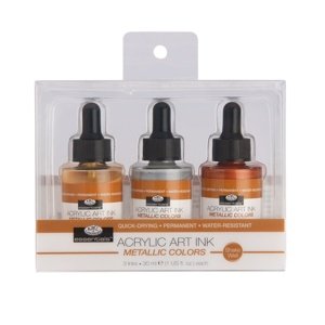 Akrilna tinta Royal & Langnickel metalik boje 3 x 30 ml (set)