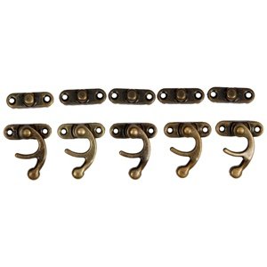 Metalna kopča bronca 2,8 x 3,3 cm - 5 kom