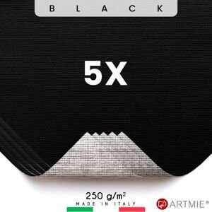 Uzorci crnog slikarskog platna ARTMIE - 5 kom | različite dimenzije ()