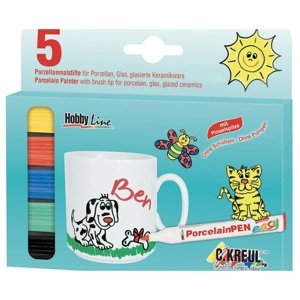 Set markera za porculan 5 kom (markeri za staklo i porculan)