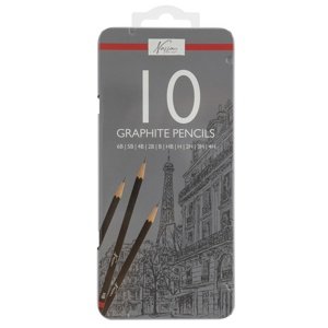 Set olovaka za crtanje u limenoj kutiji 10 kom