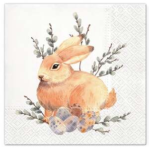 Salvete za dekupaž Watercolor Bunny - 1 kom