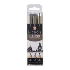 Set tehničkih olovaka SAKURA PIGMA MICRON set BROAD 3 kom