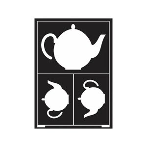 Samoljepljiva šablona Teapot A5