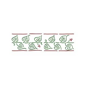 Šablona XL Twig leaves 22x67 cm