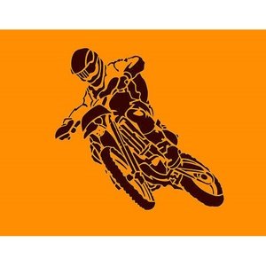 Šablona XXL Motocikl 5-dijelna 105x100 cm