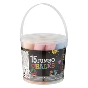 JUMBO Krede u boji u kantici 15 kom