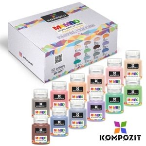 MAMBO Set pastelnih boja za tekstil i kožu